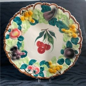 Vintage Capodimonte Style Italian Made Plate